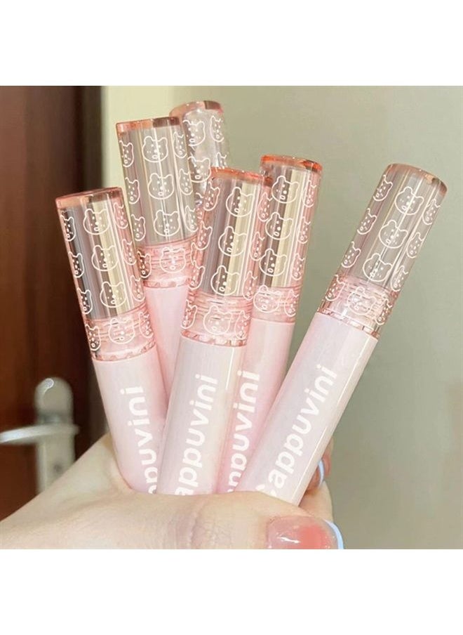 KWOLYKIM - Glass Water Lifter Gloss, Hydrating Lip Gloss, Plumping Water Gloss Lip Gloss Moisturizing Sweet Lip Glaze Orange Brown Milk Tea Color - Image 1