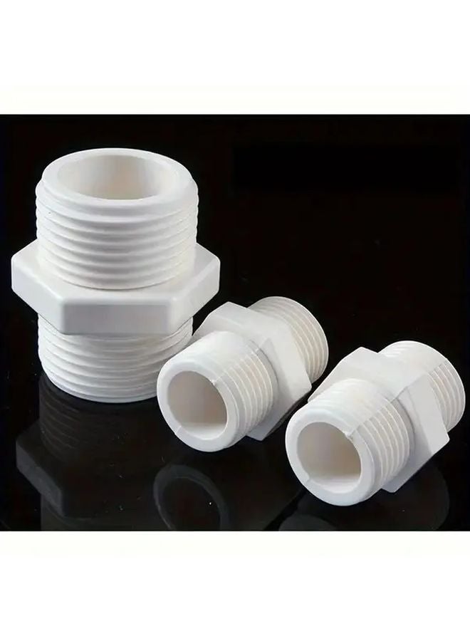 3pcs PVC Pipe Fittings DN15 1 2 Inch Hexagonal Thread For Shower External Faucets - Image 2