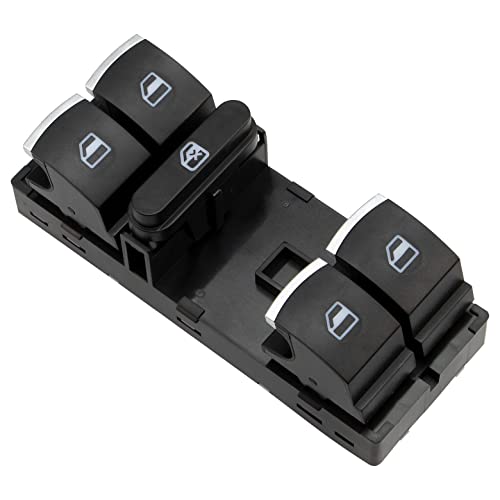 NFSpeeding Master Power Window Switch Driver Side 5ND959857 Front Left Electric Switch Control Button Panel Compatible with CC Golf Jetta Passat Tiguan Rabbit 2005-2014 - Image 1
