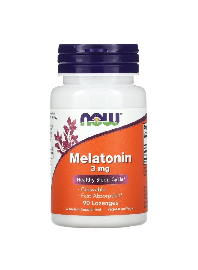 Melatonin, 3 mg, 90 Lozenges