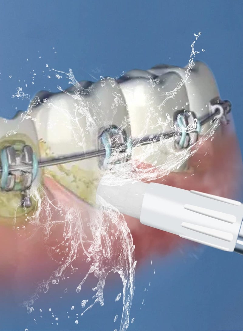 KASTWAVE أطراف بديلة لأدوات تنظيف الأسنان بالماء Waterpik Classic Jet Tips، لقطع غيار Waterpik وأجهزة الري الفموي الأخرى (6 أطراف AquaFlosser) - Image 5