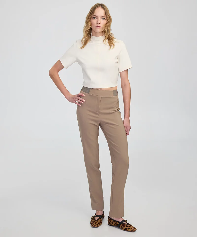 Ipekyol Metallic Stripe Skinny Trousers