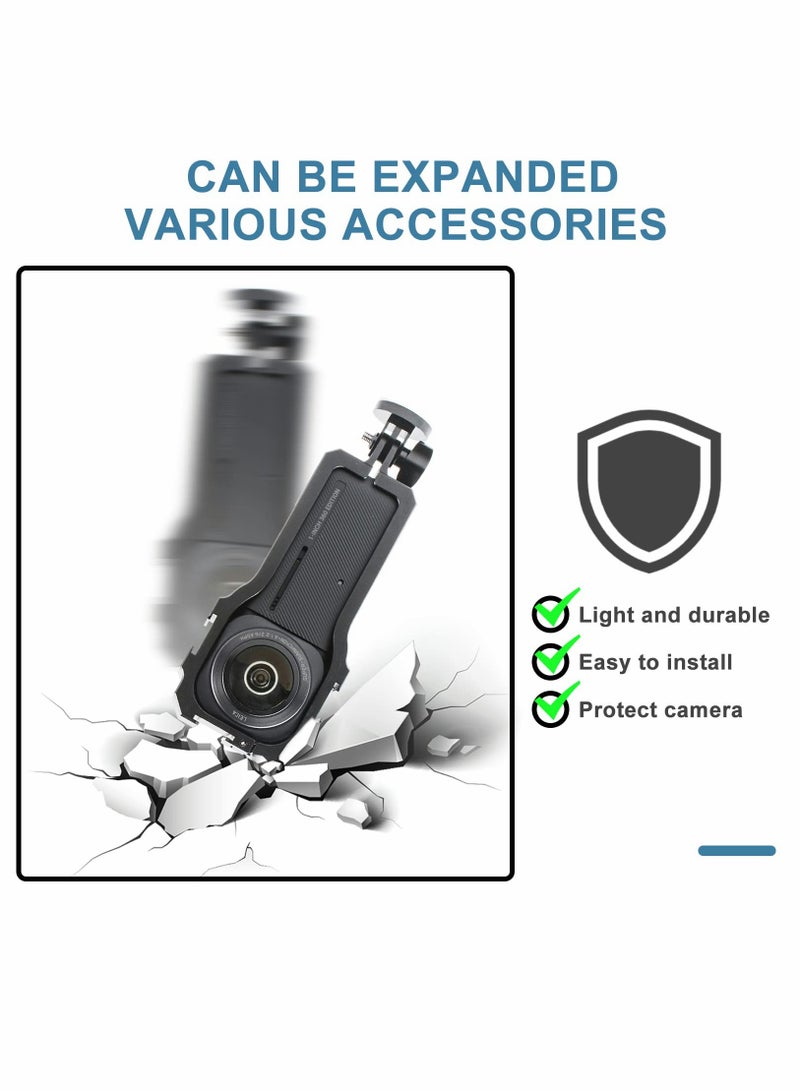 KASTWAVE Aluminum Alloy Case for Insta360 ONE RS 1 Inch 360 Edition Accessories, Frame Protector Housing Shell with Hot Shoe Interface - Image 3