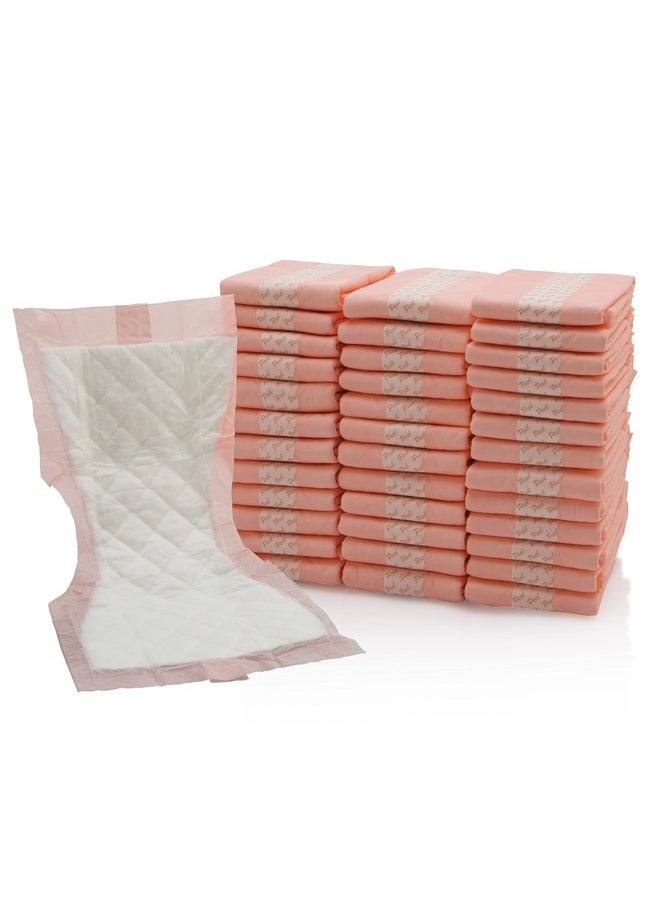 Vakly Extra Large Super-Absorbent Contoured Hospital Style Pad Liners [Pack of 40] 7" Wide X 14" Long - Maternity Pads for Heavier Post Birth Protection - Incontinence Liners (40)  - Image 1