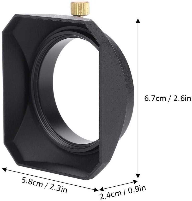 klarako Camera Lens Filter 49mm Universal Square Lens Hood Shade DV Lens Hood with Screw Mount for DV Camcorder Digital Video Camera Lens Filter or Barrel Thread - Image 4