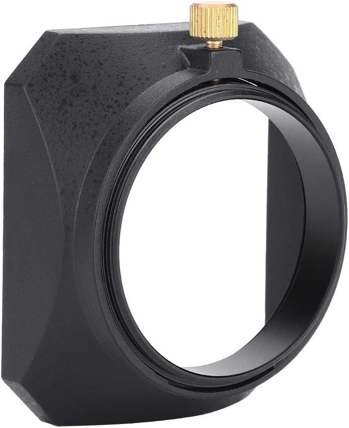 klarako Camera Lens Filter 49mm Universal Square Lens Hood Shade DV Lens Hood with Screw Mount for DV Camcorder Digital Video Camera Lens Filter or Barrel Thread - Image 1