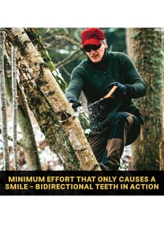 SYOSI SYOSI, Pocket Chainsaw With Handles, Field Survival Folding Hand Saw Chain Portable with Bag, Foldin Bi-Directional Cutting Teeth Camping Saw Wood Saw Hunting Saws  - Image 5