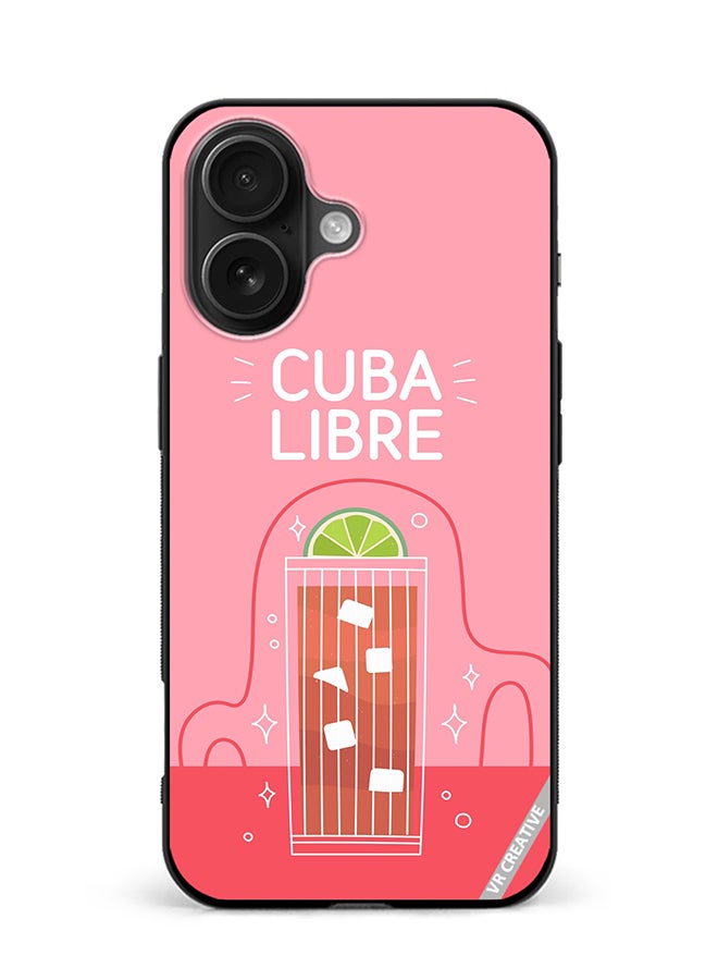 VR CREATIVE Protective Case Cover For Apple iPhone 16 Cuba Libre Design Multicolour