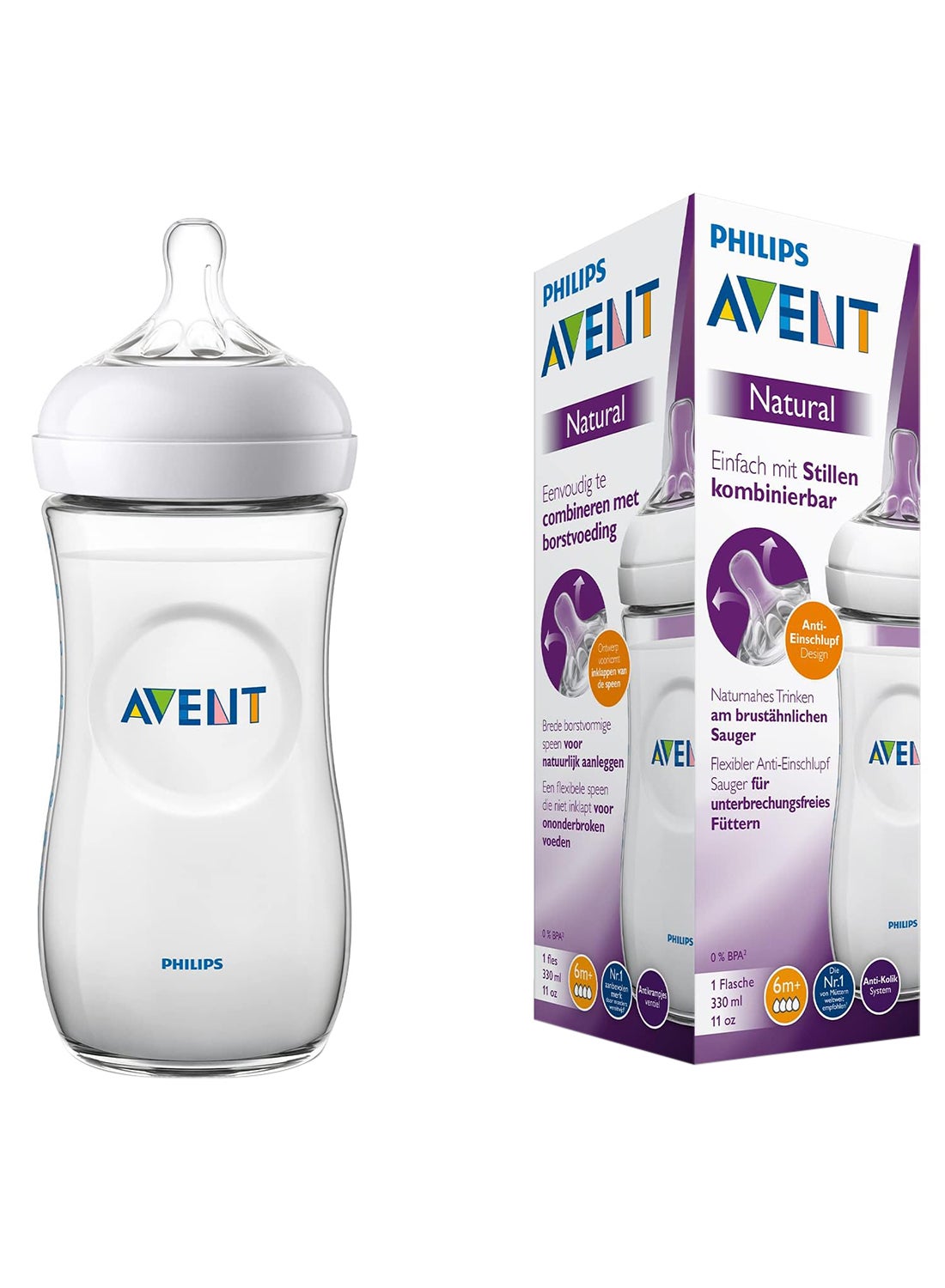 Philips Avent Natural Easy To Combine With Breast Feeding 6M+, 330 Ml