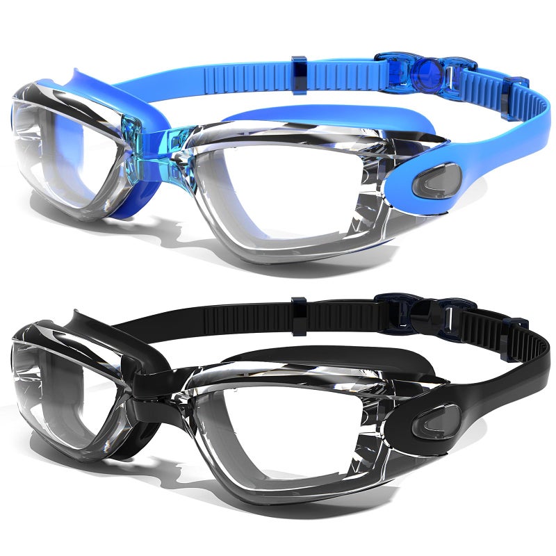 Braylin Swim Goggles, 2-Pack Swimming Goggles, Anti Fog, No Leaking For Adult Women Men Youth - Image 1