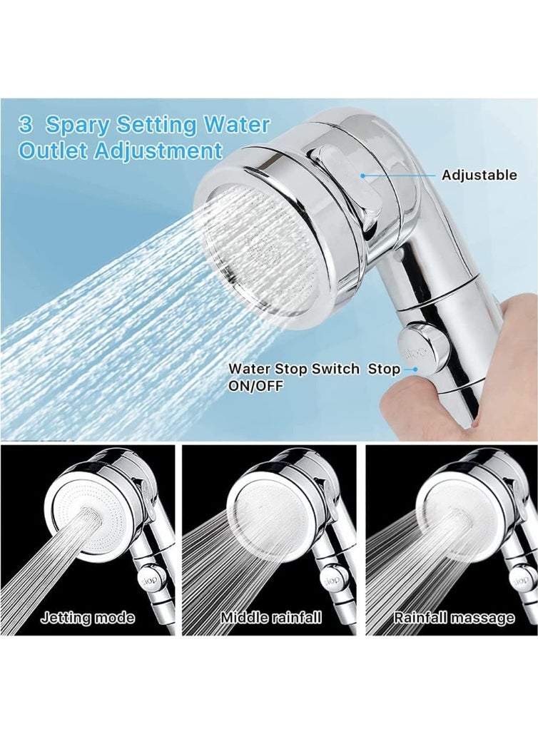 DUNISO Sink Faucet Sprayer Attachment，Sink Handheld Shower Head Set，Hand Shower Bathroom Sink Sprayer Rinser Set with Hose Bracket and Faucet Diverter Valve，Easy to Install, Practical and Compact, Suitable for Bathtub Laundry Kitchen Faucet Extender - Image 2