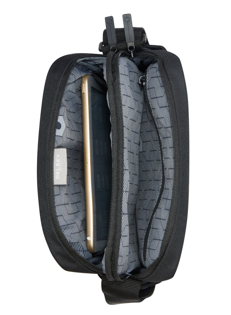 ديلسي حقيبة صغيرة عمودية بفتحتين بيكبس لمقاس أجهزة 10.1 إنش – أسود - Image 3