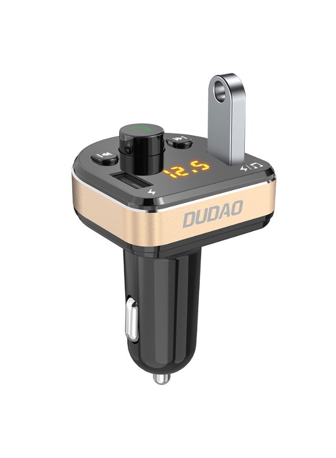 DUDAO R2PRO-B 3.1A BT MP3 CAR CHARGER- BLK - Image 1