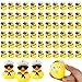 Shappy 100 Pcs Cruise Duck Bulk with Sunglasses Sets 2 x 19 x 24 Inch Mini Sailing Rubber Ducks Summer Ship Toy Squeaky Party Duckies for Birthday Favors Yellow - Image 2