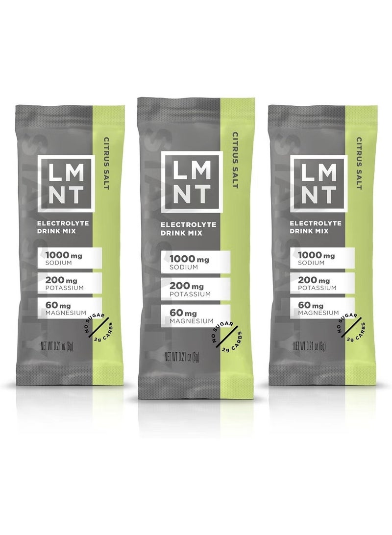 LMNT Zero Sugar Electrolyte Drink - Citrus Salt - 30 Count - Image 1