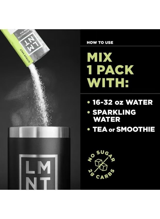 LMNT Zero Sugar Electrolyte Drink - Citrus Salt - 30 Count - Image 5