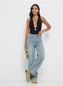 Ginger Mid Rise Wide Leg Jeans  - Image 1