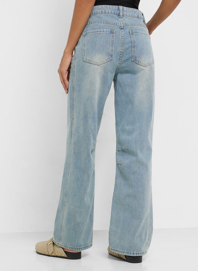 جينجر جينز واسع بخصر متوسط - Image 3