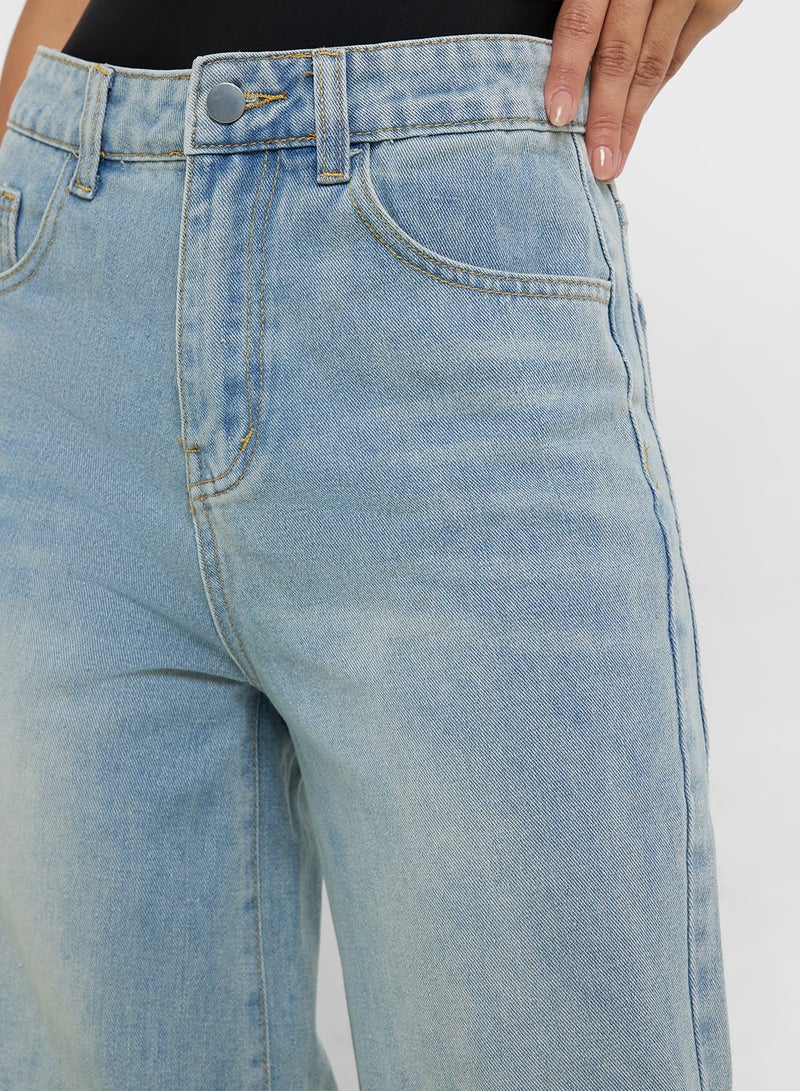 جينجر جينز واسع بخصر متوسط - Image 4