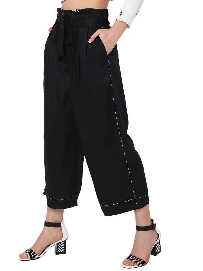 VERO MODA Flared Pants (274244001_Jet Black_XL) - Image 3