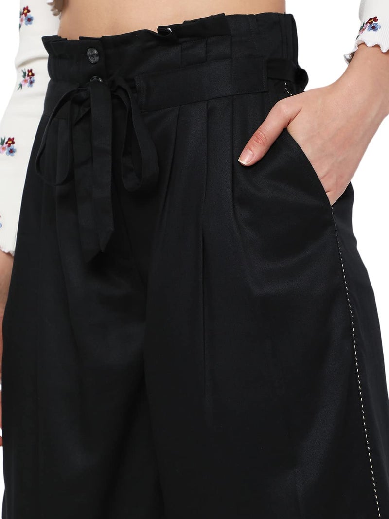 VERO MODA Flared Pants (274244001_Jet Black_XL) - Image 5