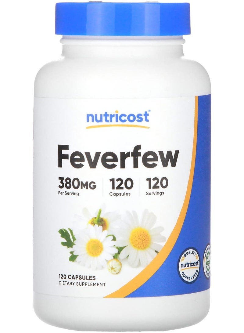Nutricost Feverfew, 380 mg, 120 Capsules
