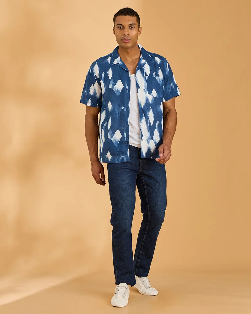 Redtag Men Assorted Printed Resort Collar Shirt