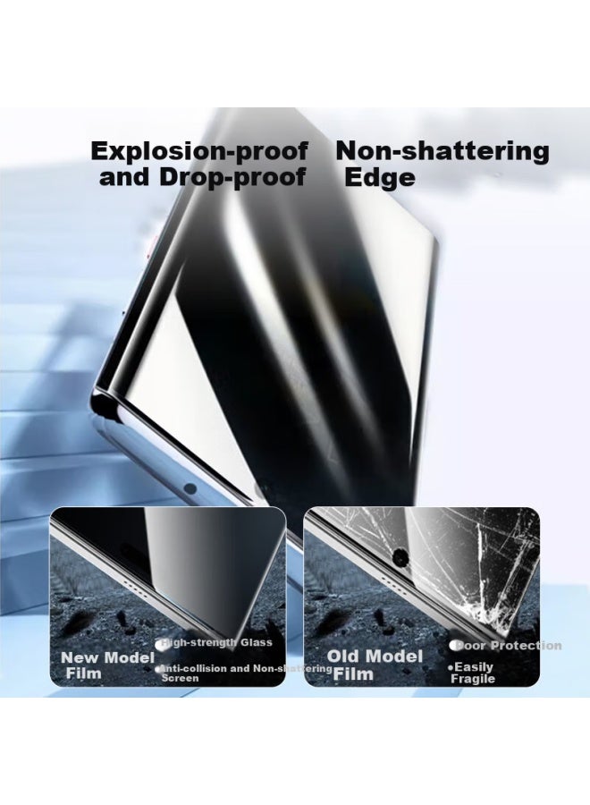 Koolife Privacy Screen Protector For Honor Magic7pro, Anti-spy Tempered Glass Film For Honor Magic7pro, Privacy Protection Sticker For Honor Magic7pro, Curved Glass Ultra Thin High Definition Anti-sho - Image 2