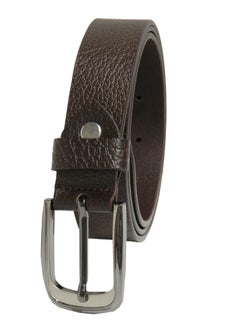 LAVERI LEATHER GENUINE LEATHER 30 MM FROMAL BELT FOR UNISEX IN BROWN  - Image 4