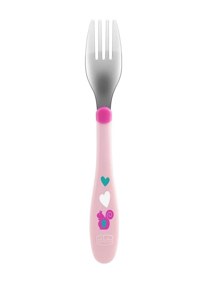 Chicco Metal Cutlery Girl (Pink) - Image 2