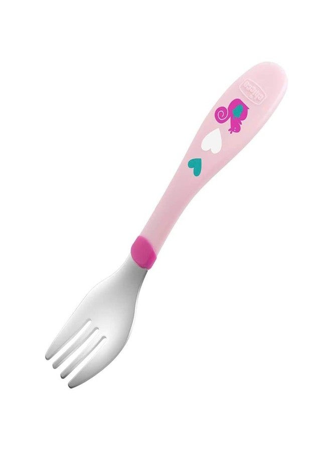 Chicco Metal Cutlery Girl (Pink) - Image 4