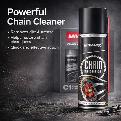 MIKANIX Bike Chain Lubricant and Chain Cleaner Spray with Cleaning Brush for Motorcycle and Bicycle (1000 ml) - Image 4