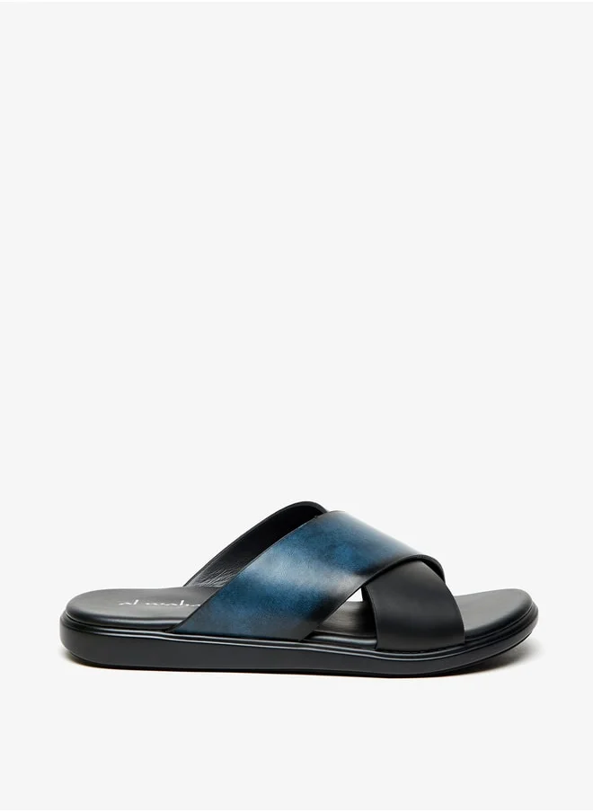 الواحة Men's Cross Strap Slip-On Arabic Sandals