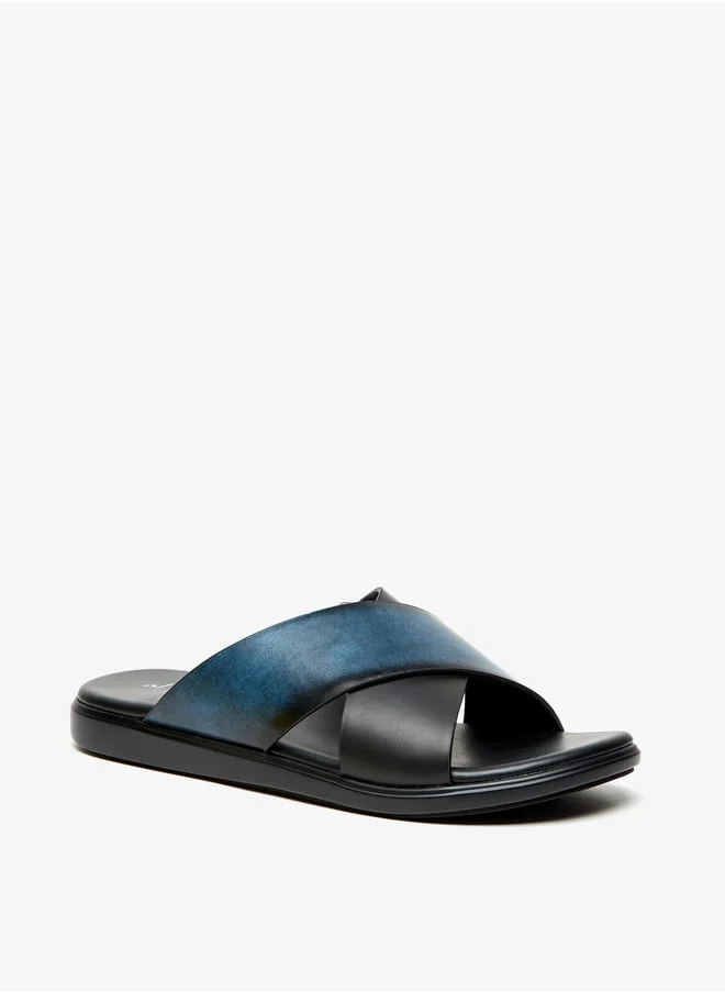 الواحة Men's Cross Strap Slip-On Arabic Sandals