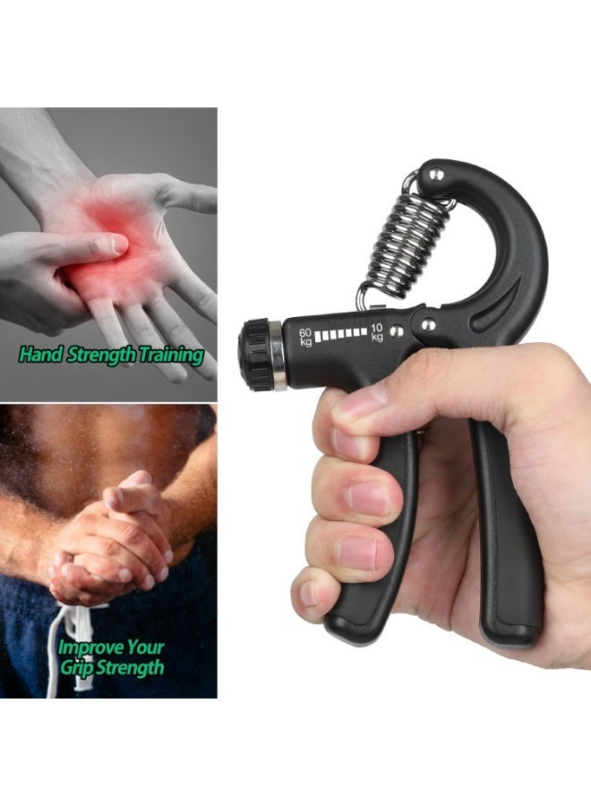 Adjustable Hand Grip Strength Trainer 10–60kg (22–132lbs) – Forearm & Finger Strengthener for Athletes, Musicians, Fitness Training & Hand Rehabilitation, Assorted Colors - Image 5