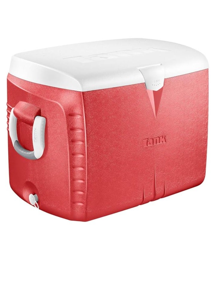 تانك صندوق ثلج من تانك - بسعة 45 لتر، لون احمر - Image 2