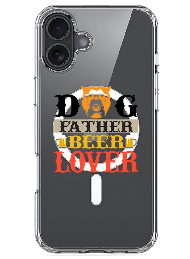 Theodor iPhone 16 Magsafe Magnetic Case Compatible with Wireless Charging, Shockproof Phone Bumper Cover - Dog mom - Image 1