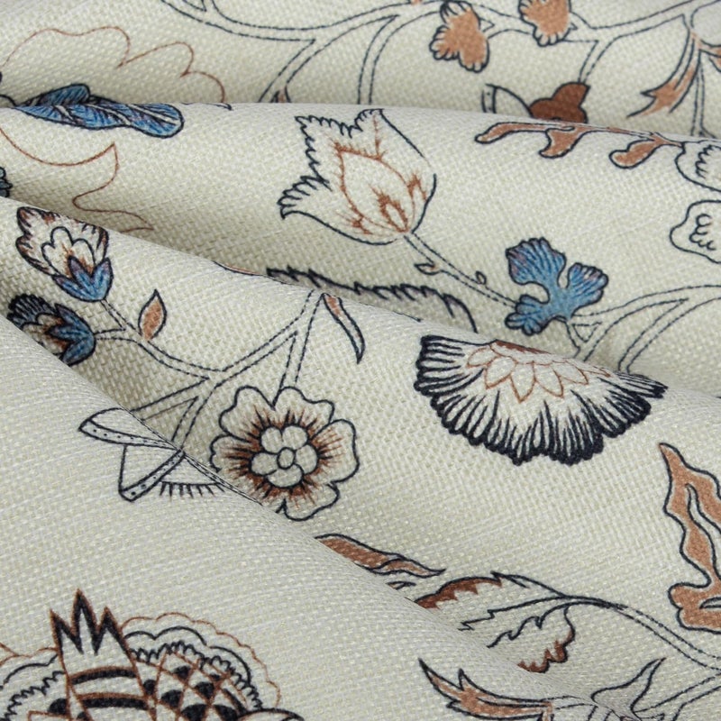 RinRinfam Vintage Flroal Pillow Cover 18x 18 Set of 2, Chinoiserie Blooming Blue Flower Decorative Linen Pillow Cushion Case,Vintage Home Decor for Outdoor Couch Bedroom Car - Image 4