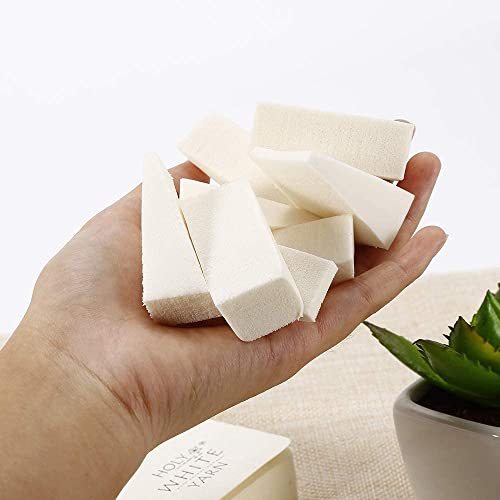 SILENCIO Makeup Sponge for Powder Makeup Sponge Set Triangle Shape 24 pcs Small Triangle Puff Wet and Dry Puff Wine - Image 5
