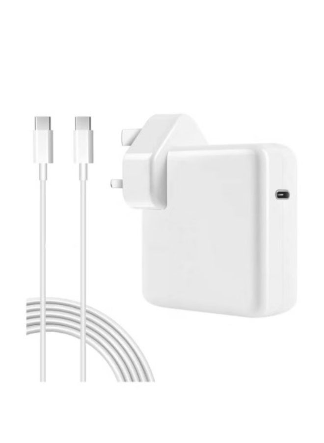 Terabyte 96W USB-C Fast Charger Replacement Type C Power Adapter Compatible With MacBook Pro 16/15/14/13'', for MacBook Air, MacBook 12'', Included USB C to C Cable - Image 1