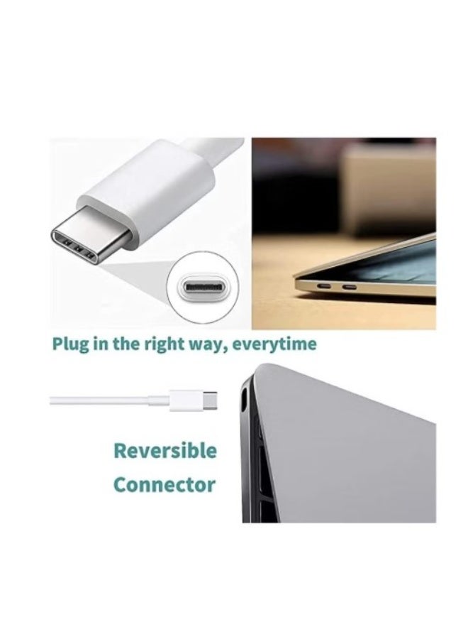 Terabyte 96W USB-C Fast Charger Replacement Type C Power Adapter Compatible With MacBook Pro 16/15/14/13'', for MacBook Air, MacBook 12'', Included USB C to C Cable - Image 2