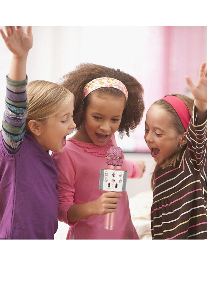 ELTRAZONE Bluetooth Karaoke Microphone Wireless,Portable Singing Microphone for Kids Adults,Karaoke Machine for Kids Toys,Birthday Gifts Ideas for 3 4 5 6 7 8 9 10 11 12 Year Old - Image 2