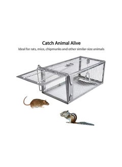 CHT 2 PCS Mouse Trap Small Animal Humane Live Cage Rat Mouse Chipmunk Rodent Voles Hamsters Trap 1 Door Humane Live Animal Mouse Cage Rat Mouse Mice Traps for Indoor and Outdoor Rat Cage  - Image 4