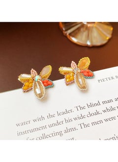 نيبمينينت Vintage Jewelry Medieval Marking Earrings Light Luxury High Sense Court Style New 