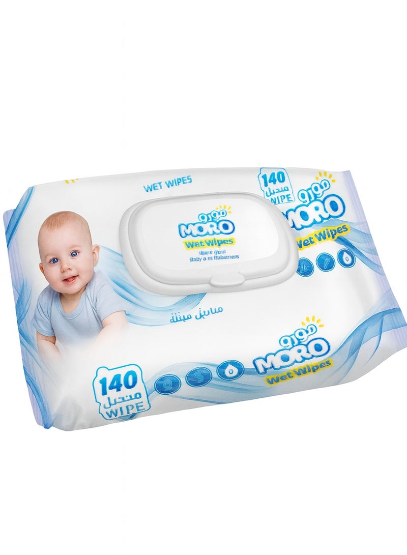 Moro Unscented Wet Wipes 420 Wipes (3 Pack Bag) - Image 4