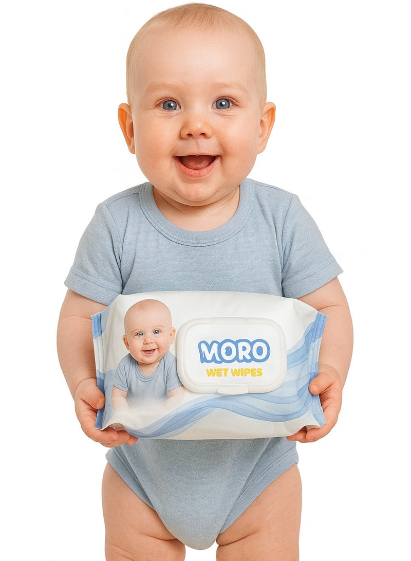 Moro Unscented Wet Wipes 420 Wipes (3 Pack Bag) - Image 3