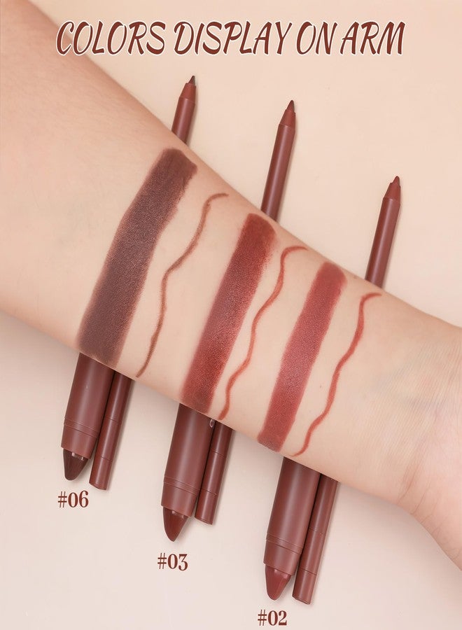 DAGEDA Lip Liner Pencil and Crayon Lipstick Set, 2 in 1 Matte Lip Liner and Lipstick Combo, Waterproof, Long-lasting, High Pigmented Lip Makeup Kits for Women (02 Nude Pink) - Image 3