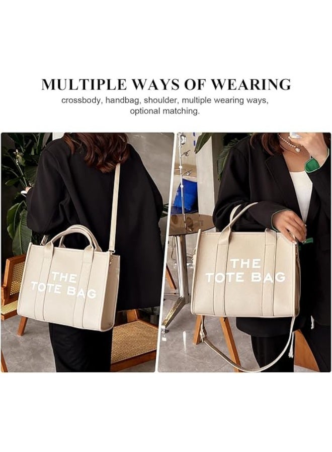 Large Leather Tote Bag for Women with Stylish Design, Elegant Handbag with Top Handle and Adjustable Crossbody Strap, Versatile Shoulder Bag Perfect for Travel, Work, and Shopping, Luxurious Design Combining Elegance and Practicality – Large Women’s Leather Bag - Image 3