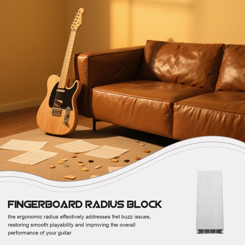 Aluminum Alloy Adjustable Guitar Fret Leveling Tool 12 To 16 Inch Radius Sanding Block - Image 4