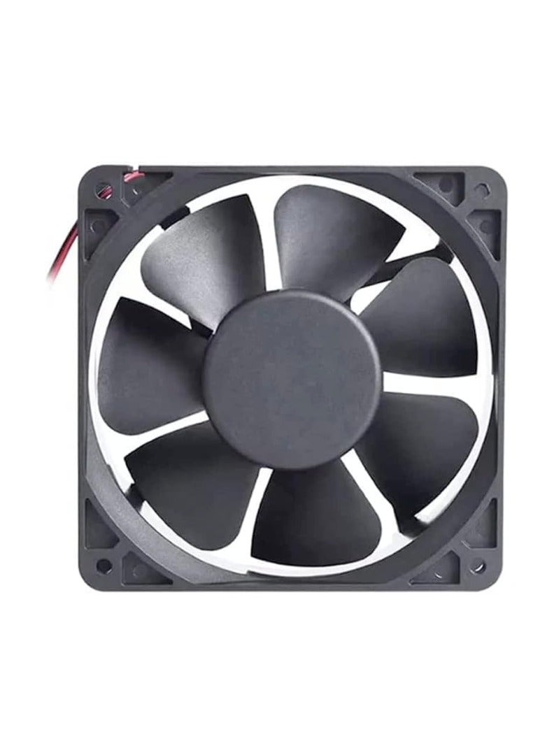 KNP KNP Black AC Cooling Fan 120x120x38mm is a Robust and Efficient Cooling Solution Designed for a Wide Range of Applications Including Electronics Machinery and Industrial Equipment.  - Image 1